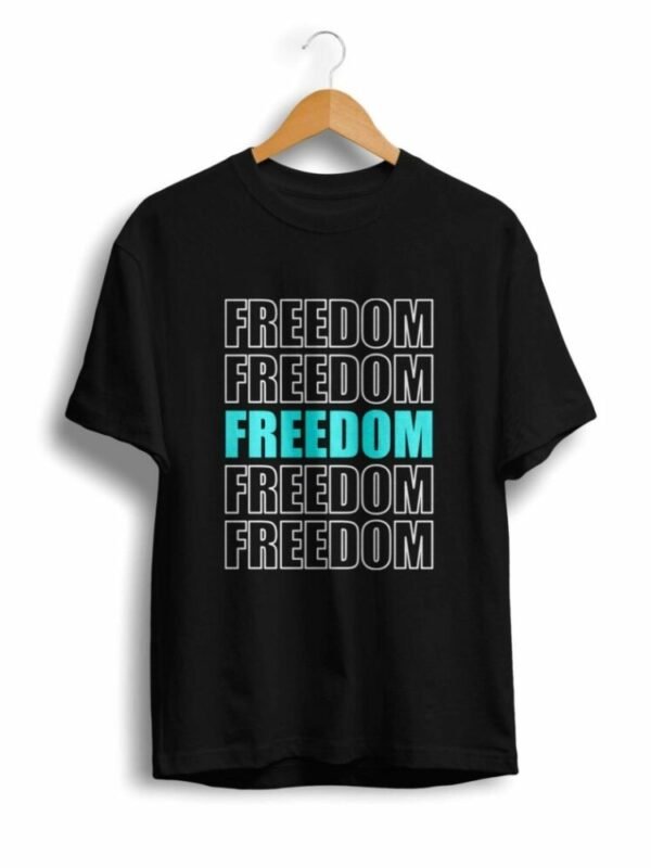U/P Men's Freedom Black Tshirt