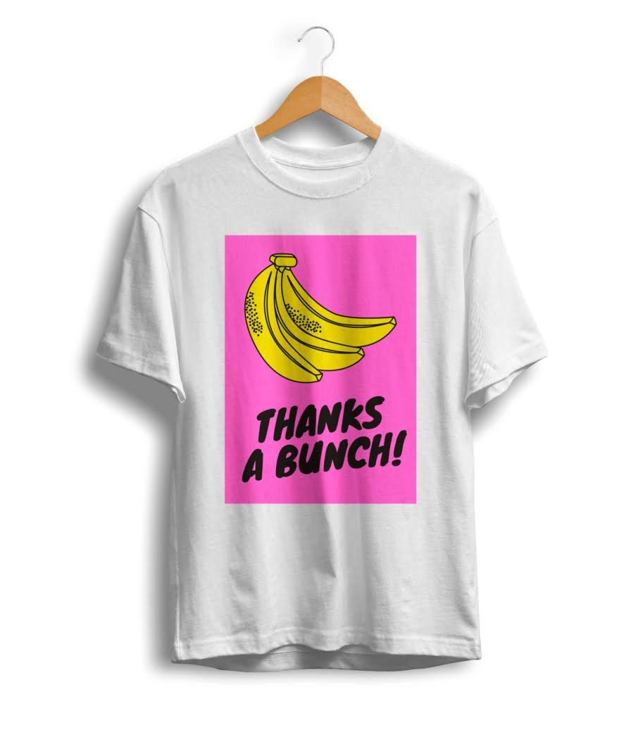 U/P Pink Banana Unisex Tshirt