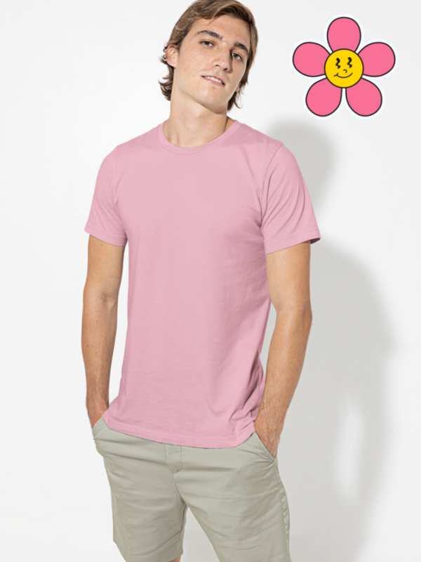 Solid Supima Flamingo Pink T Shirt