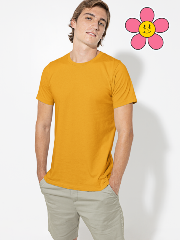 Solid Supima Golden Yellow T Shirt