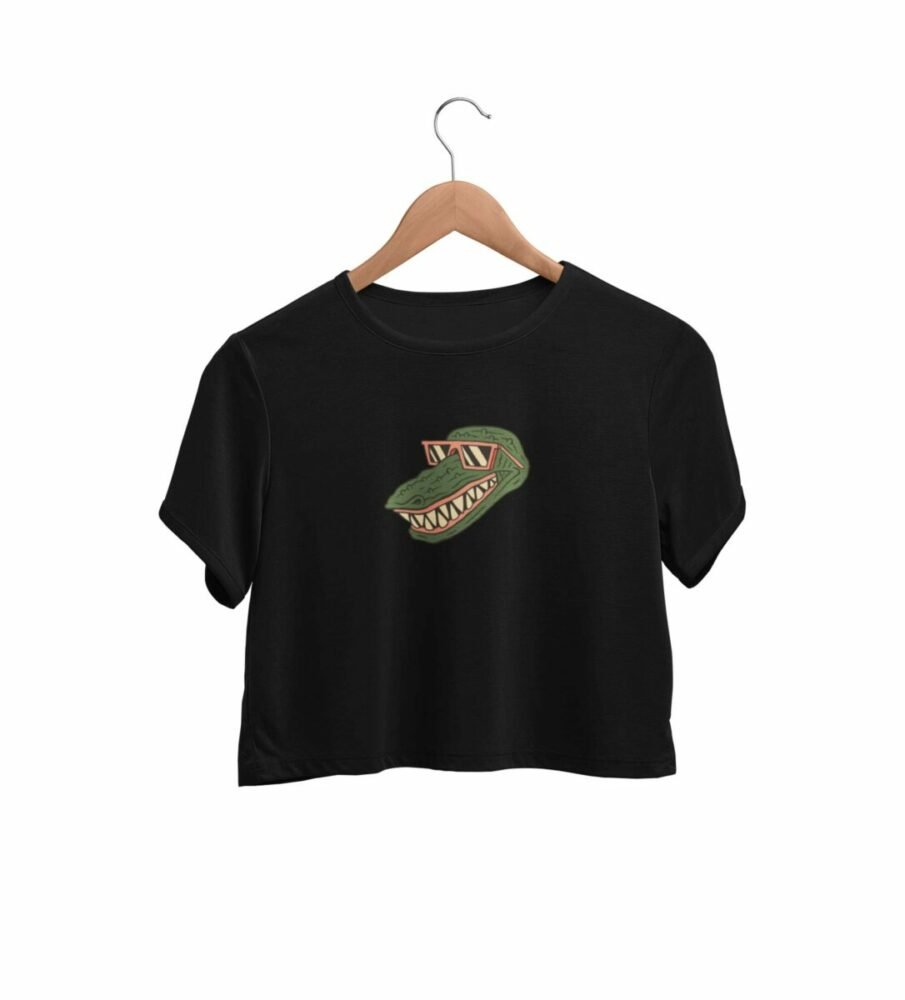 Crocodile Crop Top