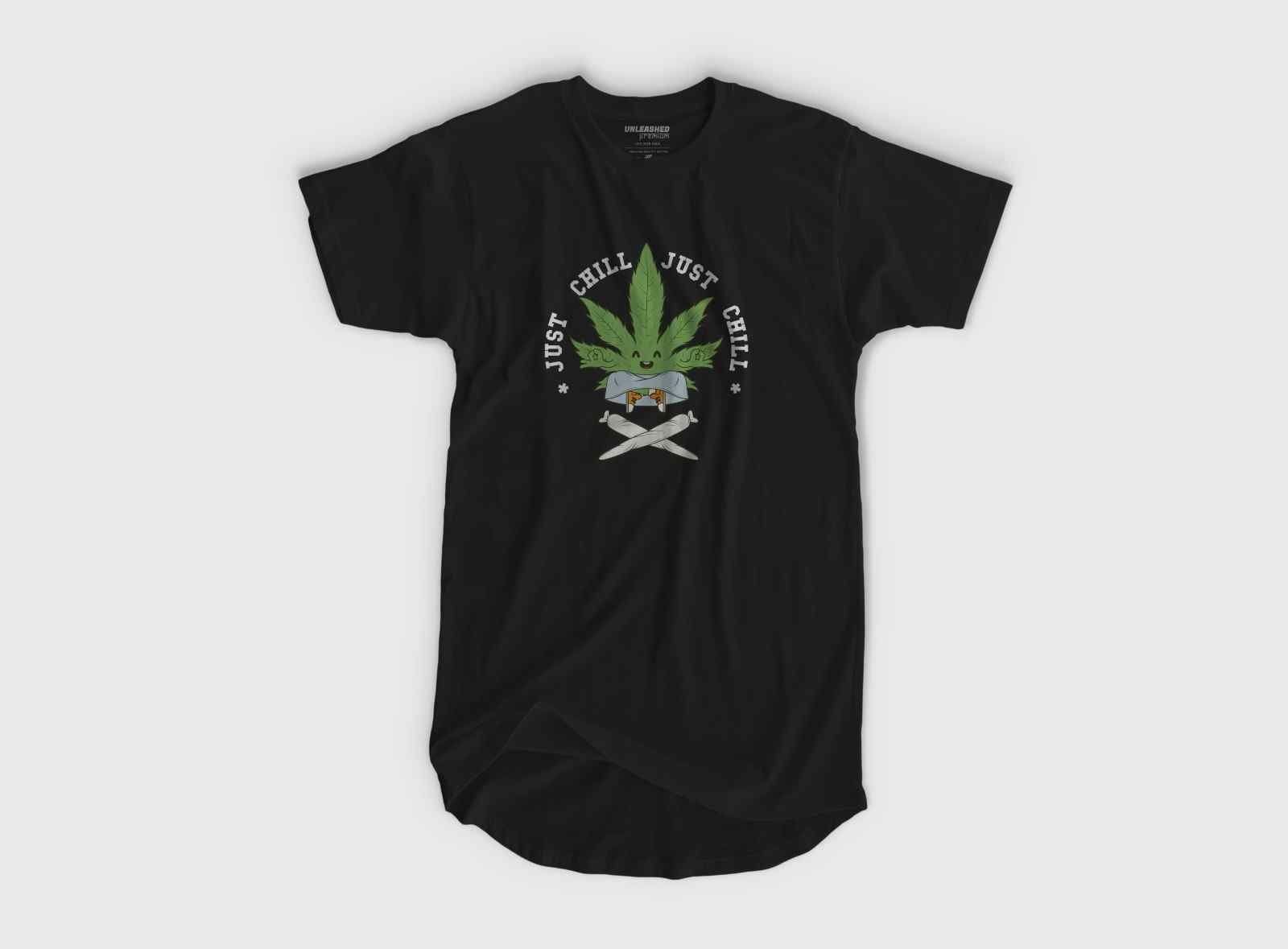 Just Chill Long Line T Shirt