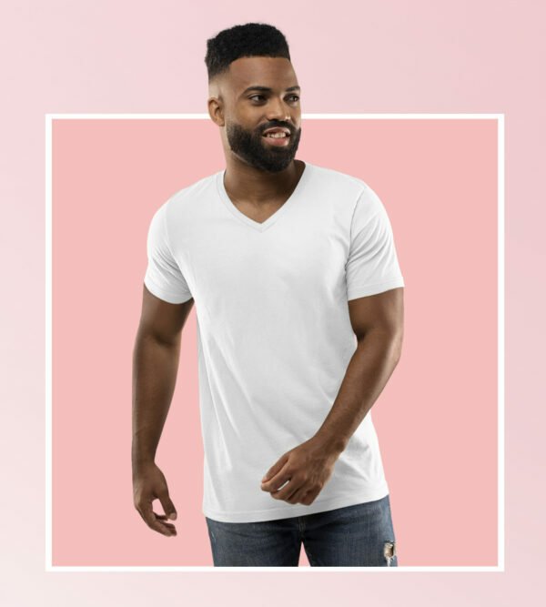 bella-canvas-v-neck-tee-mockup-featuring-a-bearded-man-m13953