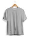 Solid Grey Melange T Shirt