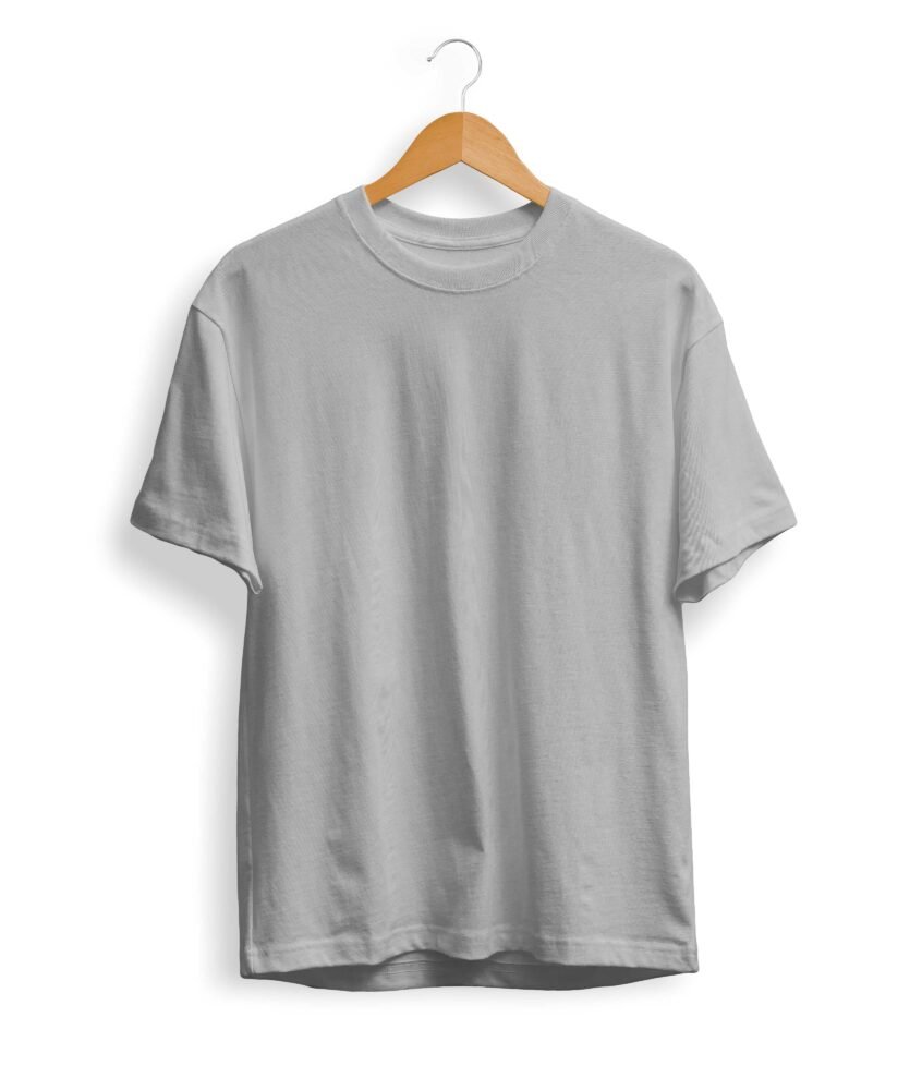 Solid Grey Melange T Shirt