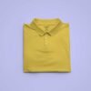 Mustard Yellow Solid Collar T Shirt