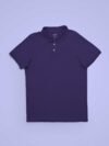 Purple Solid Collar T Shirt