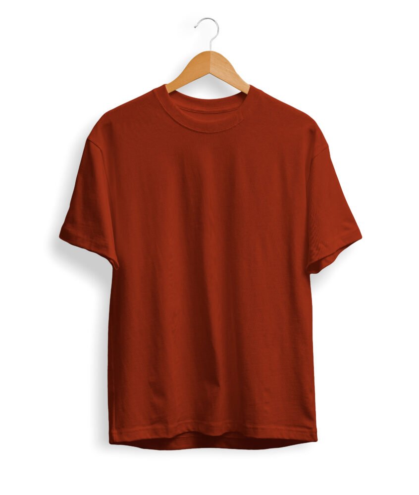 Solid Brick Red T Shirt