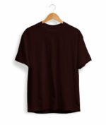Solid Coffee Brown T Shirt