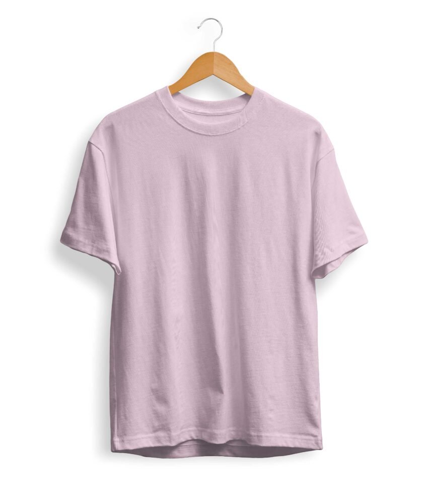 Solid Light Pink T Shirt