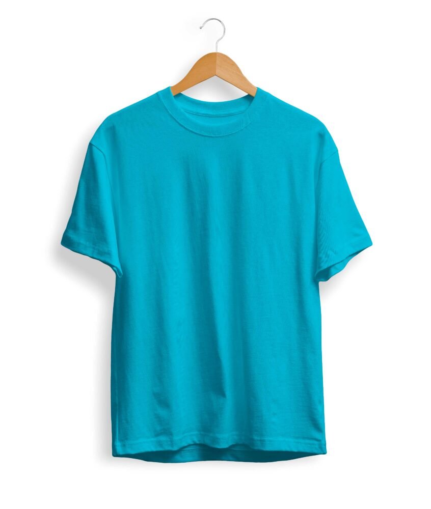 Solid Sky Blue T Shirt