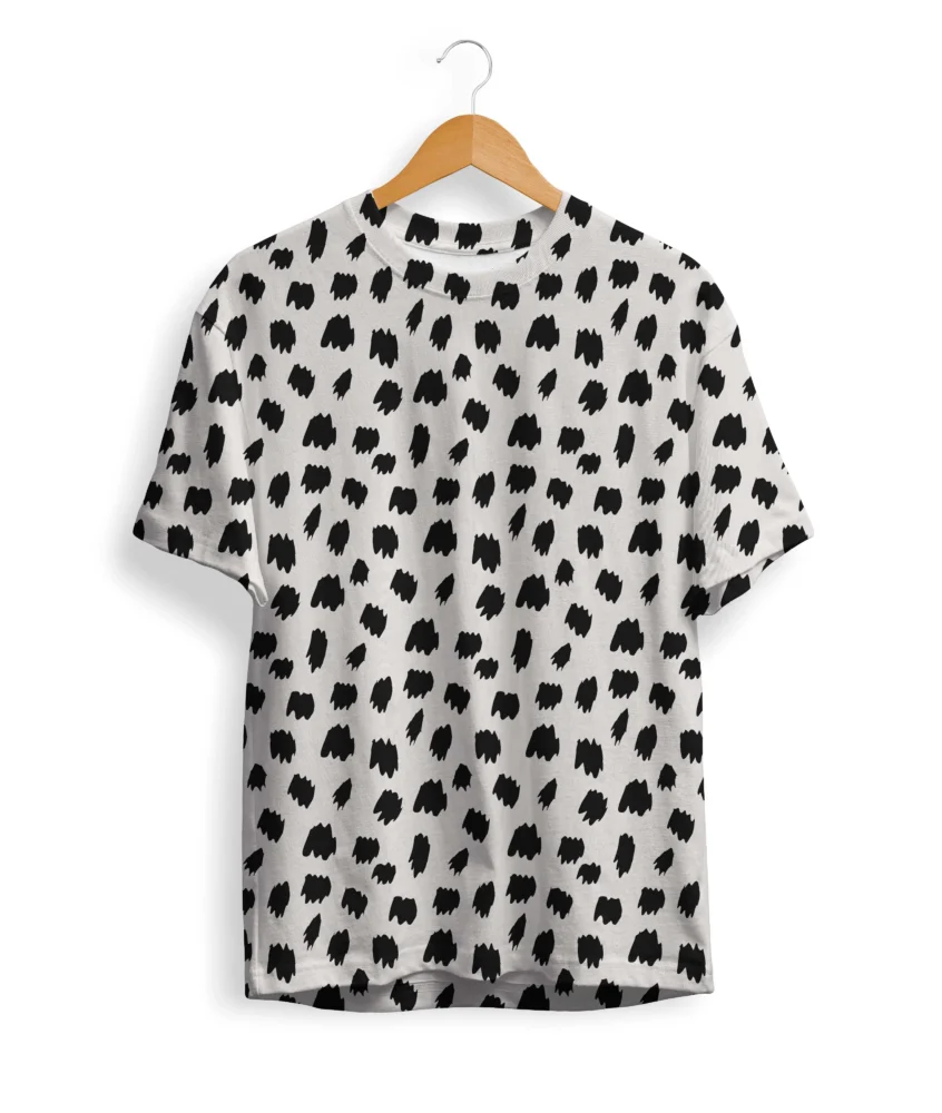 Black dots Pattern T-Shirt