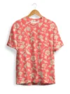 Red Leafs Pattern T-Shirt