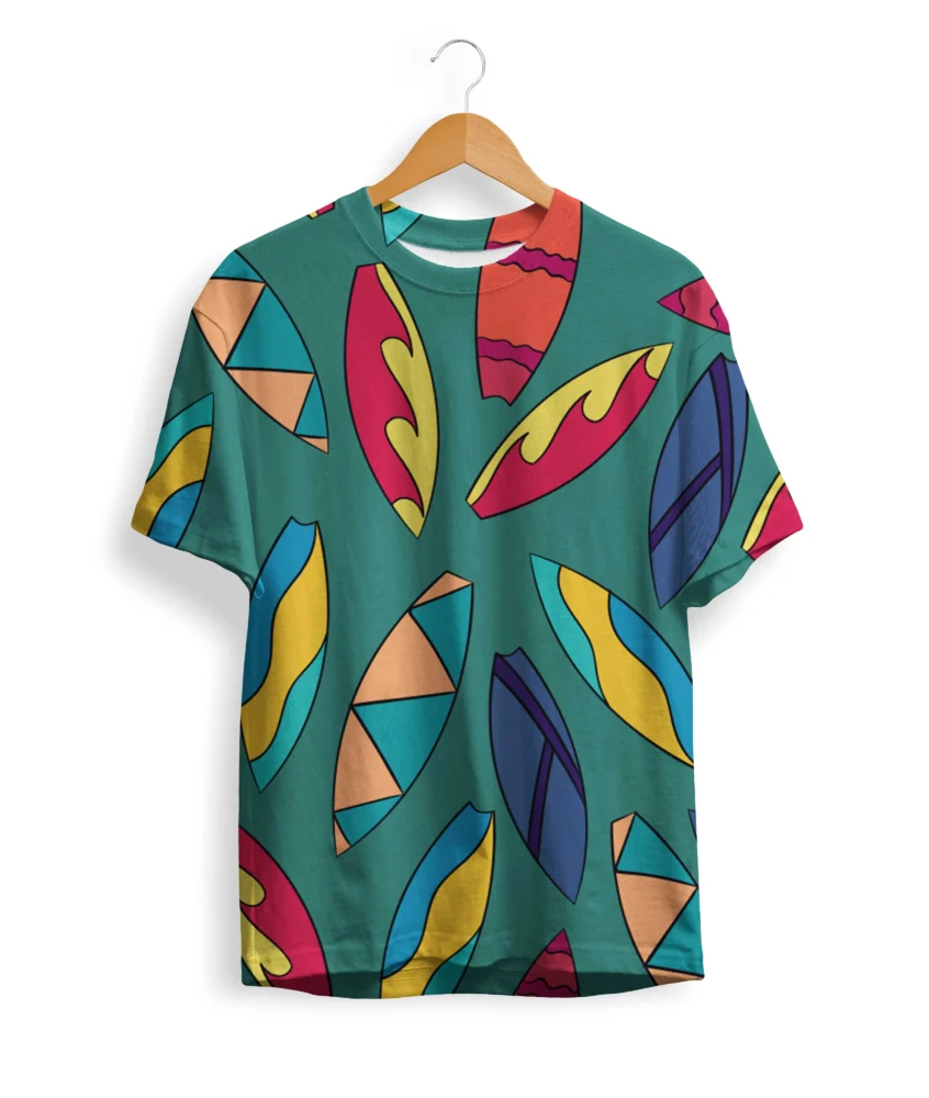 Surfboard Pattern T-Shirt