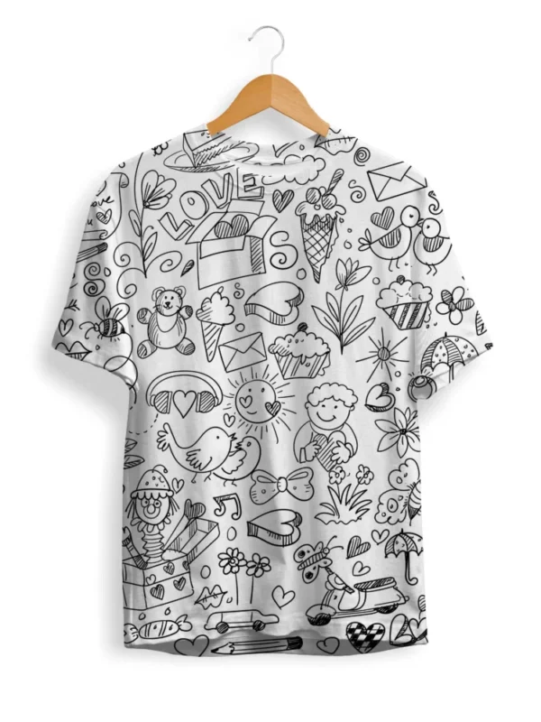 Doodle Pattern T-Shirt