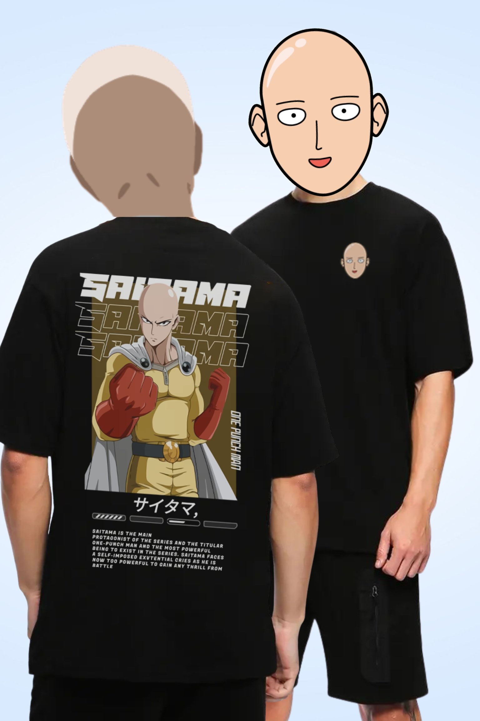 Saitama One Punch Man Oversized T-Shirt