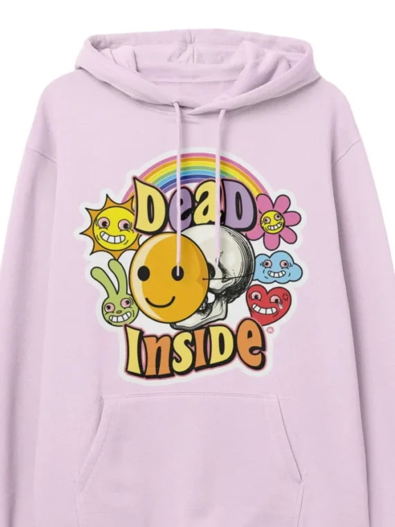 Dead Inside Baby Pink Hoodie