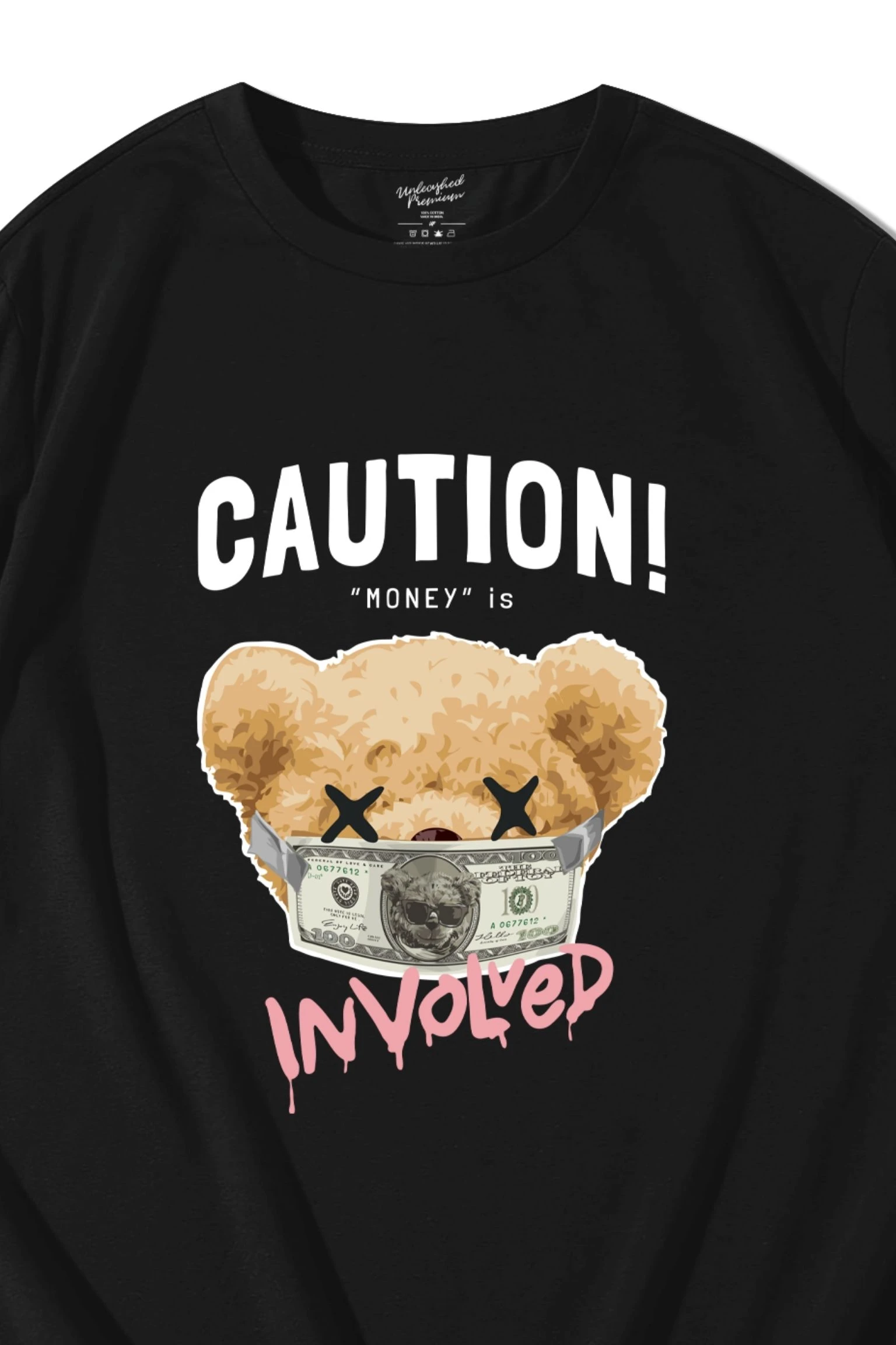 Caution Teddy Oversized T-Shirt