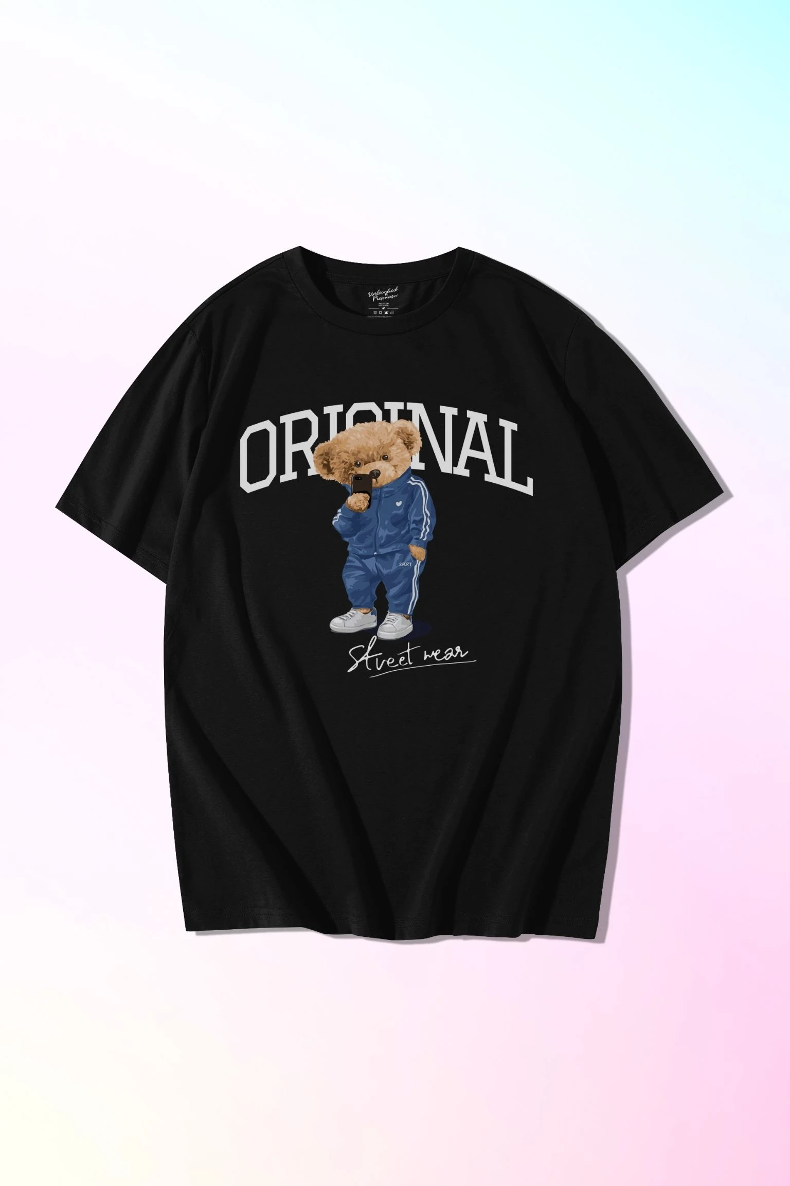 Original Selfie Teddy Oversized T-Shirt