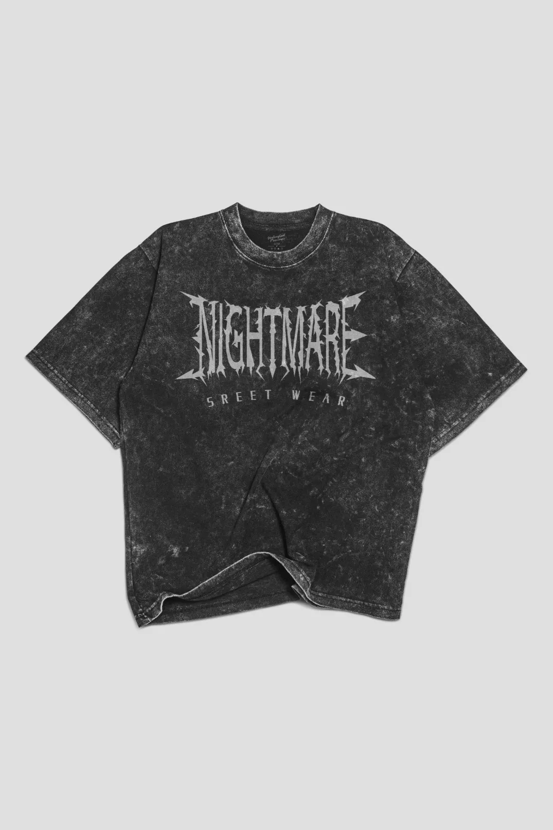 Nightmare acid washed Oversized T-Shirt