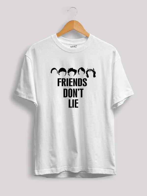 Stranger Things friends don't lie text t-shirt